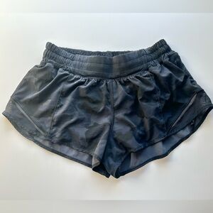 Lululemon Black Camouflage Shorts